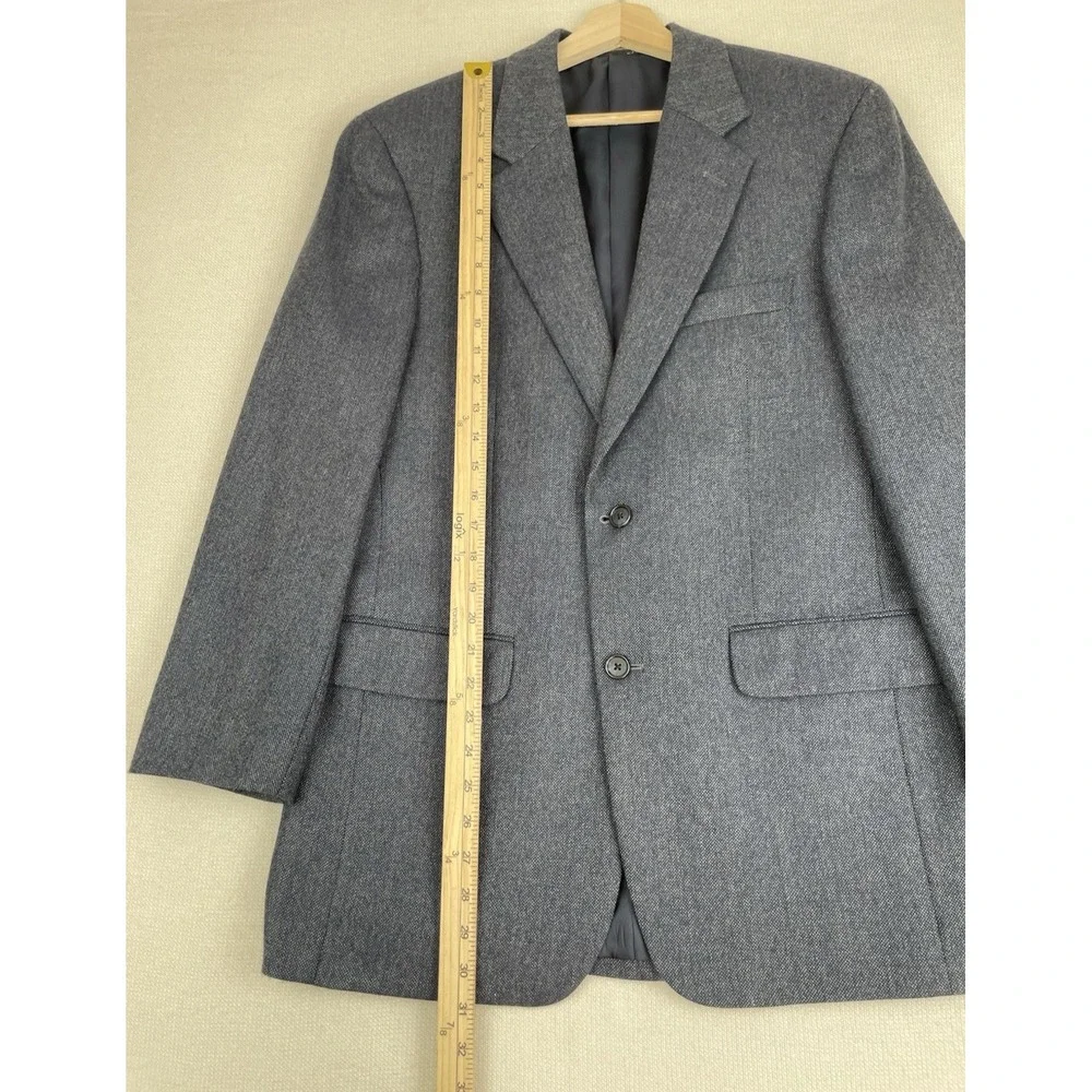 Club Room By Charter Club Wool Cashmere Blazer Blue Size R38 Single‎ Vented
